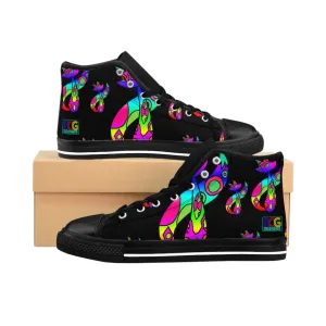 Rainbow Cat Men's High-top Sneakers