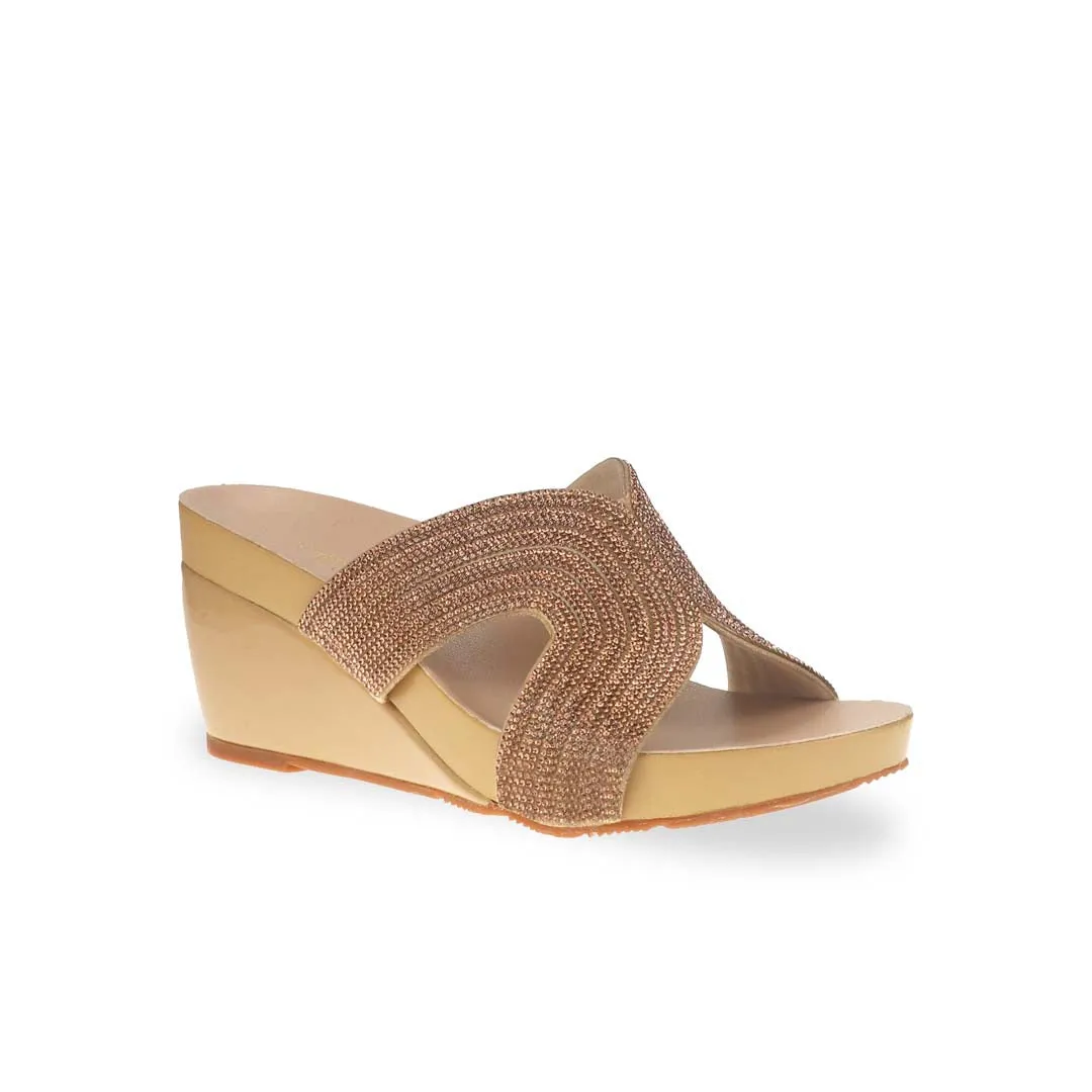 [20% off at cart] Glow Diamond Detail Wedges