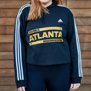 2024 Women's Publix Atlanta Marathon Weekend 3 Stripe Black Hoodie