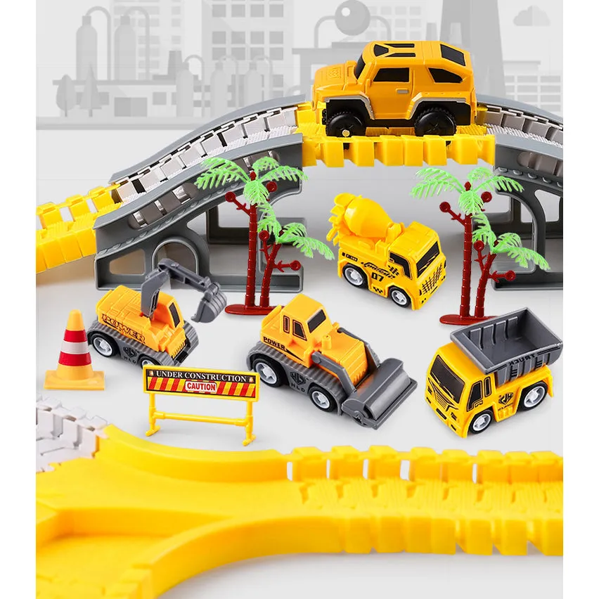 205Pcs Kids Toys Construction Tracks Track Set