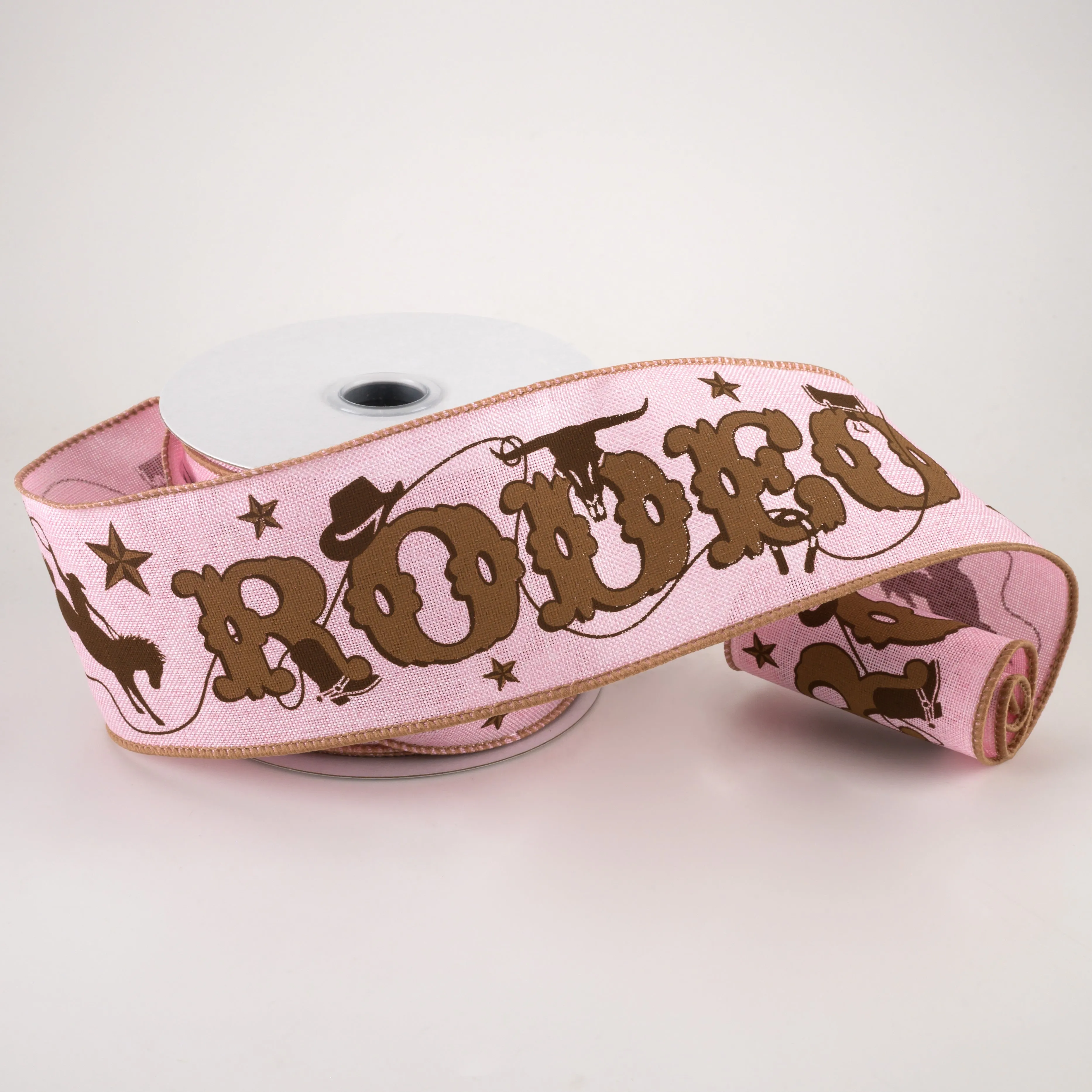 2.5" Rodeo Western Ribbon: Light Pink (10 Yards)