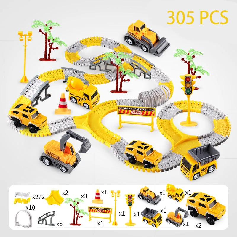 305Pcs Kids Toys Construction Tracks Track Set