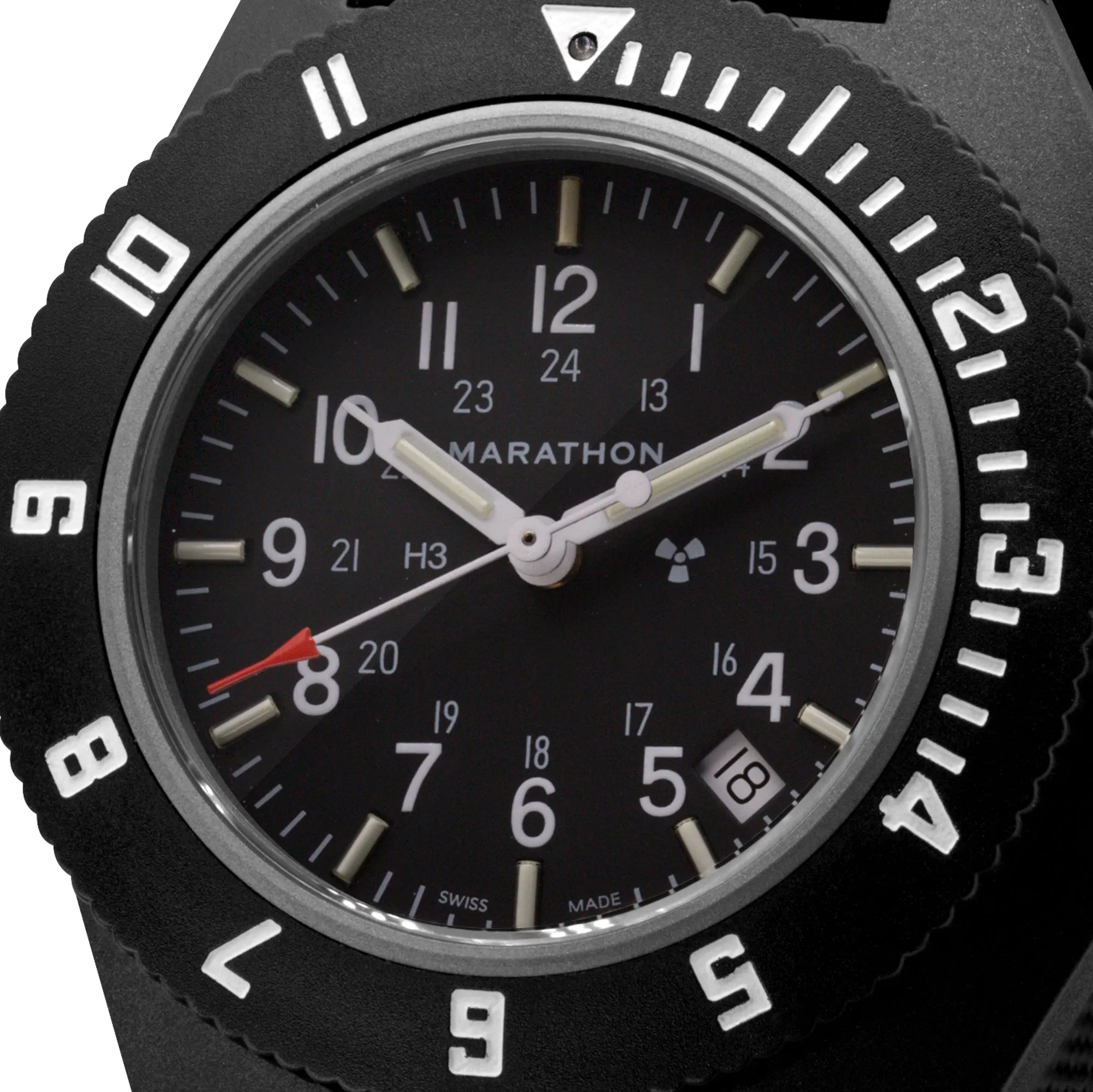 41MM BLACK PILOT'S NAVIGATOR WITH DATE (QUARTZ)