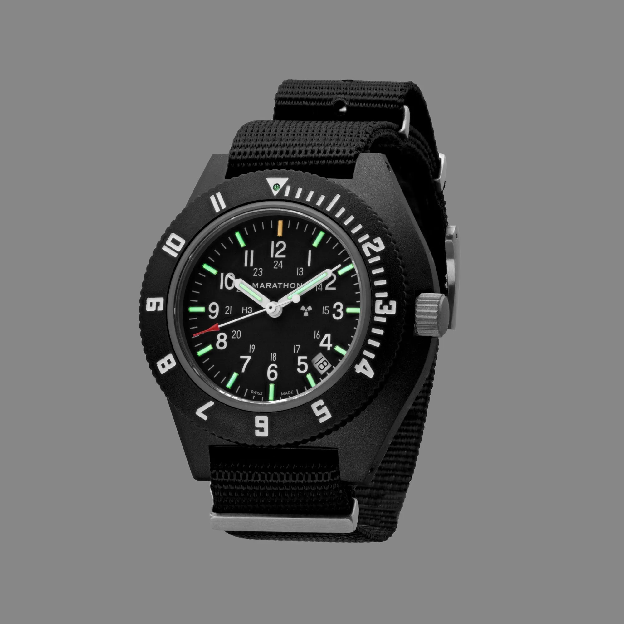 41MM BLACK PILOT'S NAVIGATOR WITH DATE (QUARTZ)