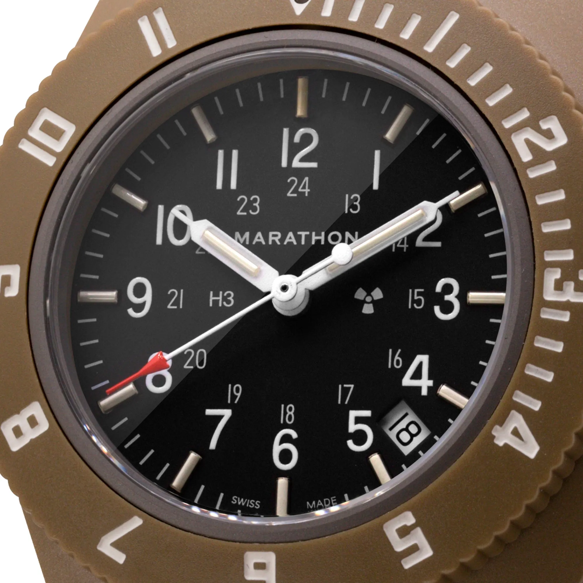 41MM DESERT TAN PILOT'S NAVIGATOR WITH DATE (QUARTZ)