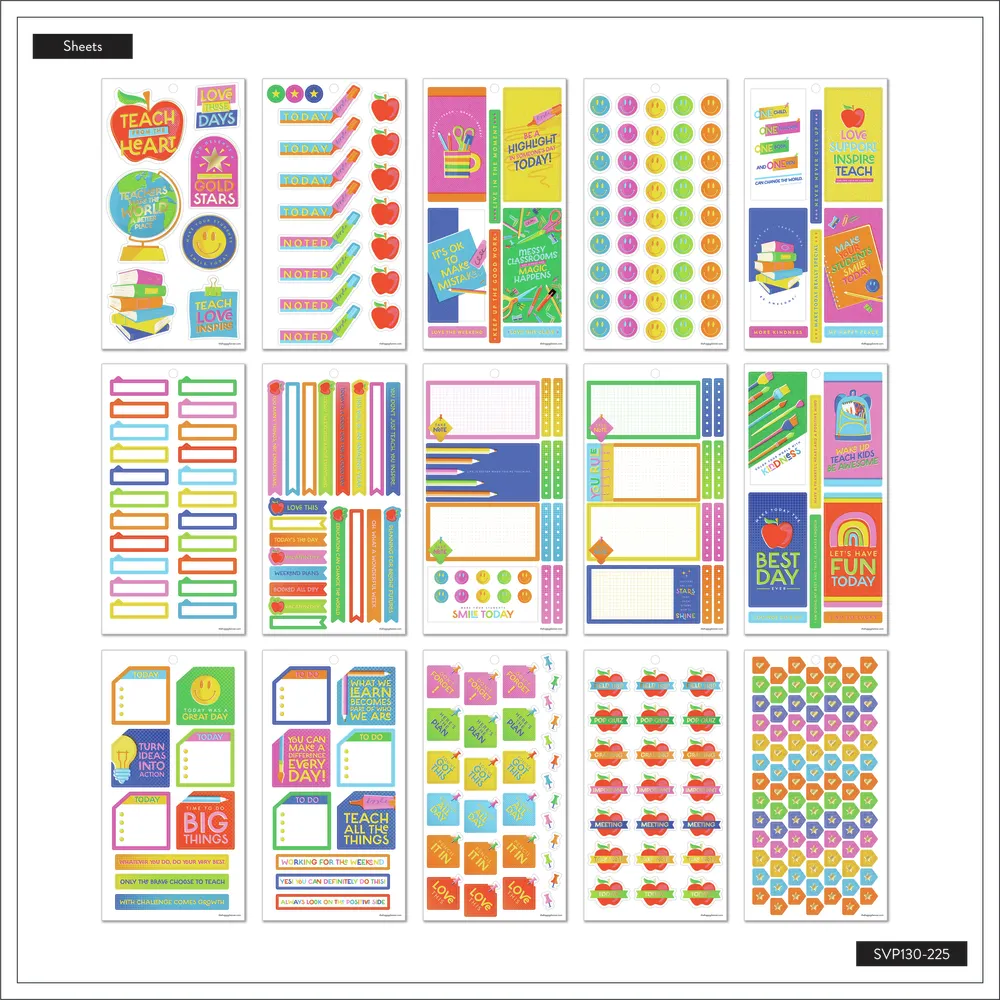 Abstract Silkscreen Teacher - Value Pack Stickers - Big