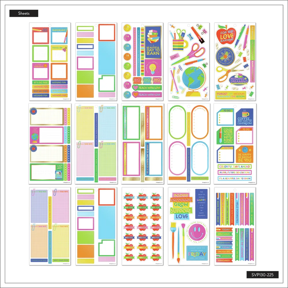 Abstract Silkscreen Teacher - Value Pack Stickers - Big