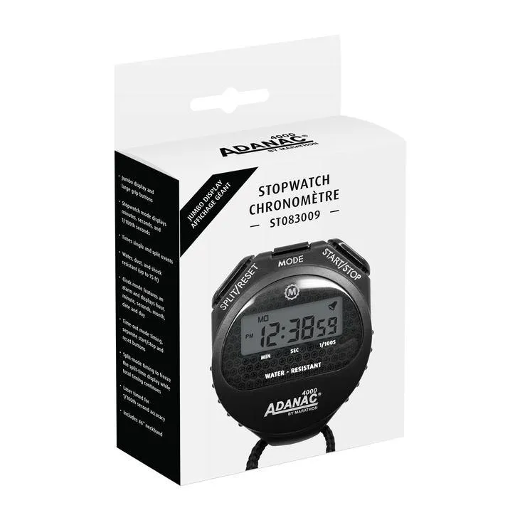 ADANAC 4000 DIGITAL STOPWATCH TIMER WITH LARGE DISPLAY