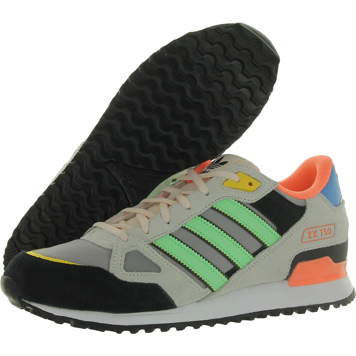 adidas Originals Mens ZX 750 Faux Suede Lace-Up Running & Training Shoes