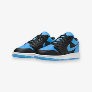 Air Jordan 1 Low (GS) Black University Blue 553560-041