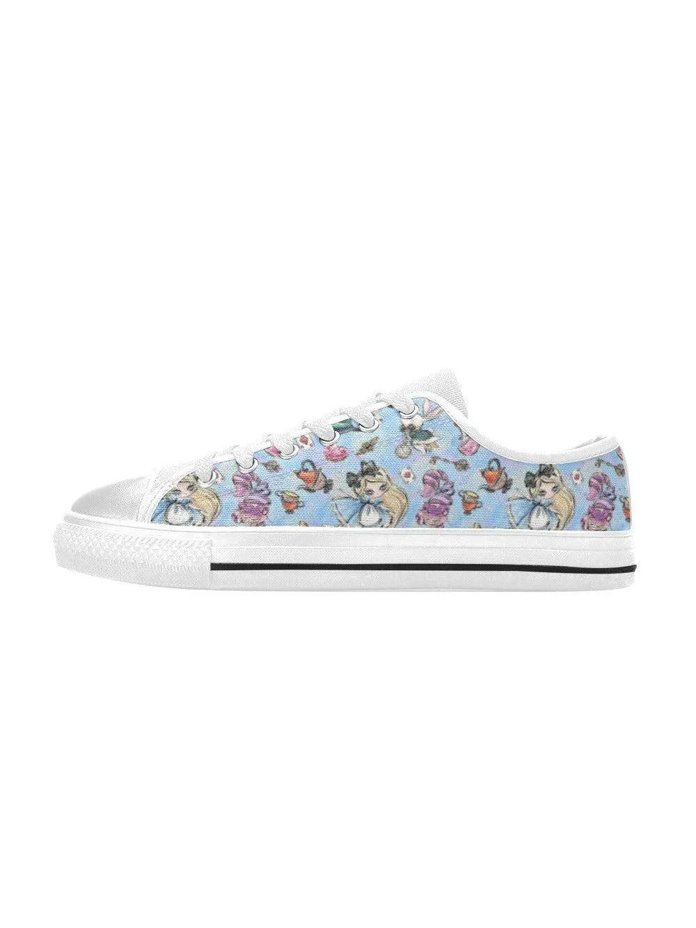 Alice in Wonderland Kid's Canvas Sneakers