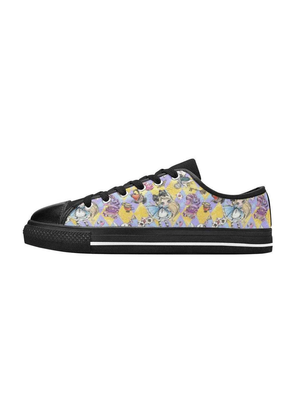 Alice in Wonderland Kid's Canvas Sneakers