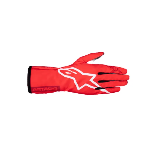 ALPINESTARS 3550625-3082-L Gloves for Karting Tech-1 K Race V2, Red / White / Burgundy, Size L