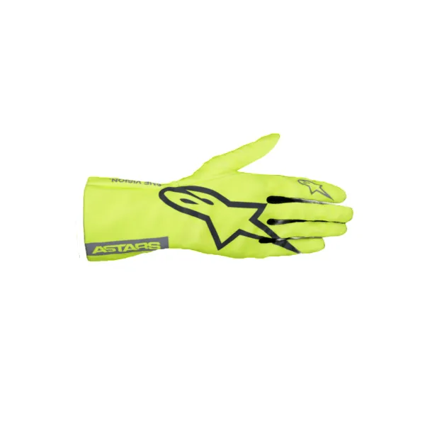 ALPINESTARS 3550625-594-L Gloves for Karting Tech-1 K Race V2, Fluo Yellow / Mid Gray / Dark Silver, Size L