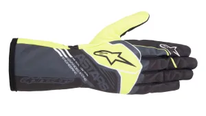 ALPINESTARS 3552023_164_M TECH 1 K RACE v2 CORPORATE Kart gloves, anthracite/lime, Size M