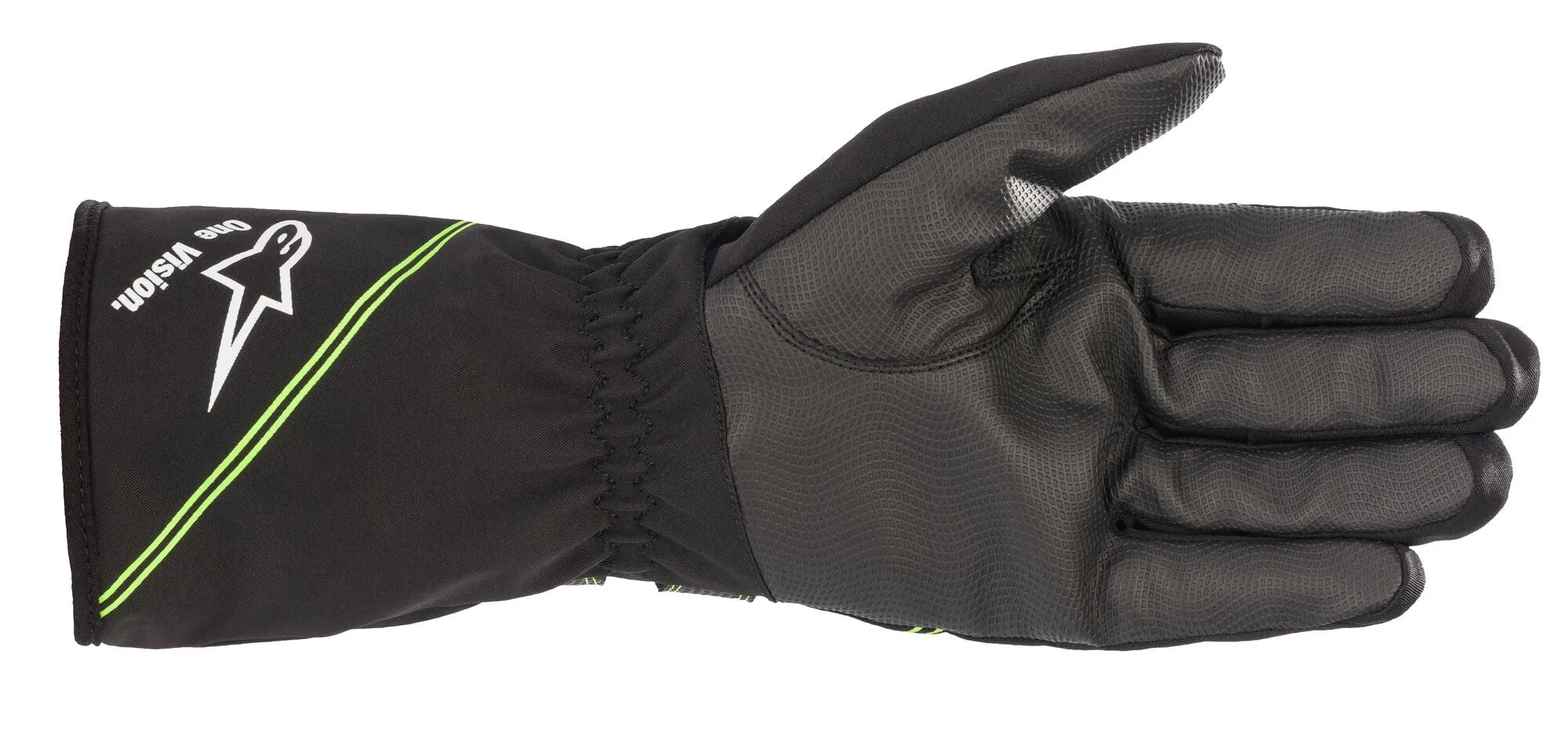 ALPINESTARS 3552321_167_L Karting rainproof gloves TEMPEST v2 WP, black/green fluo, Size L