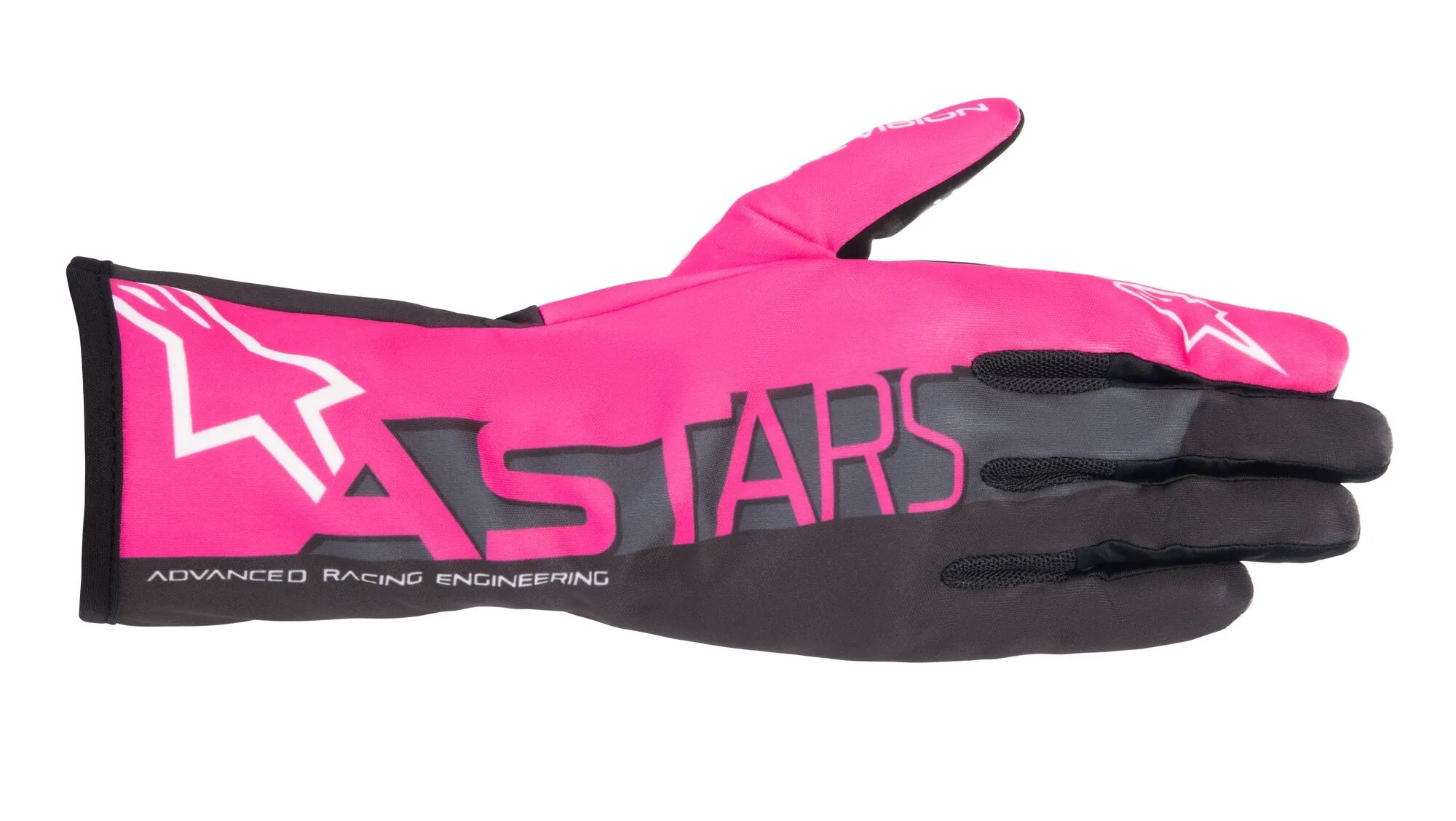 ALPINESTARS 3552423_399_L TECH 1 K RACE v2 ADVANCE Kart gloves, pink/black, Size L