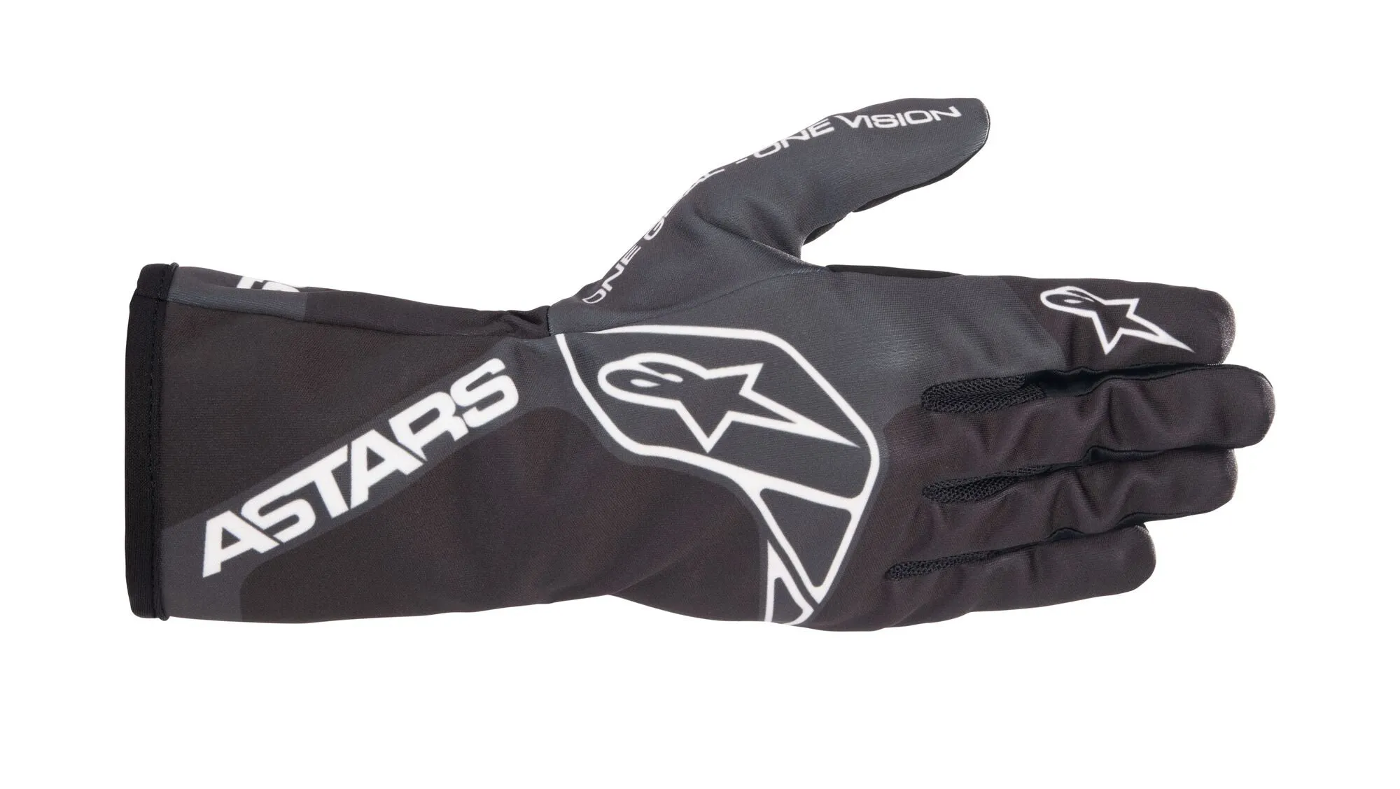 ALPINESTARS 3552623_1169_L TECH 1 K RACE S v2 ONE VISION Kart gloves, kids, black/tar gray, Size L