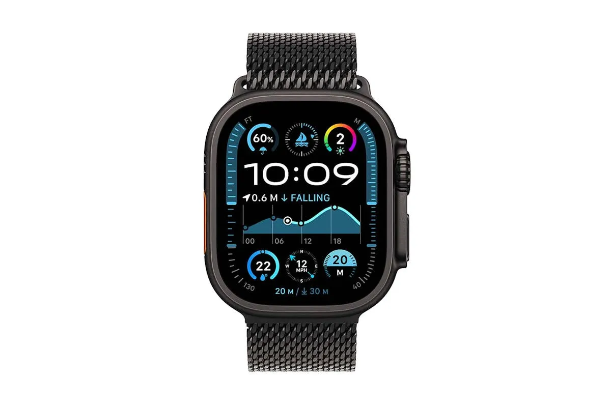 Apple Watch Ultra 2 GPS   Cellular | 49mm | Black Titanium Case with Black Titanium Milanese Loop Medium