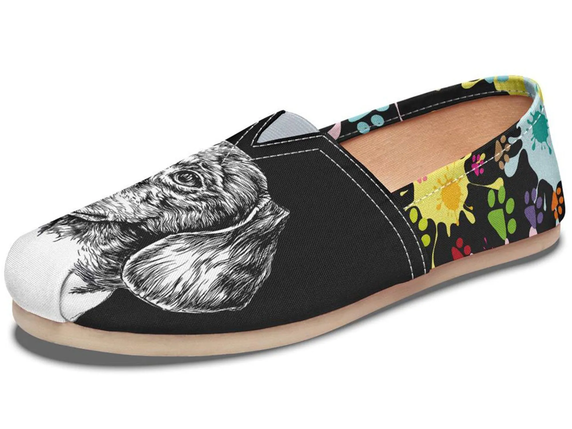 Artsy Dachshund Casual Shoes