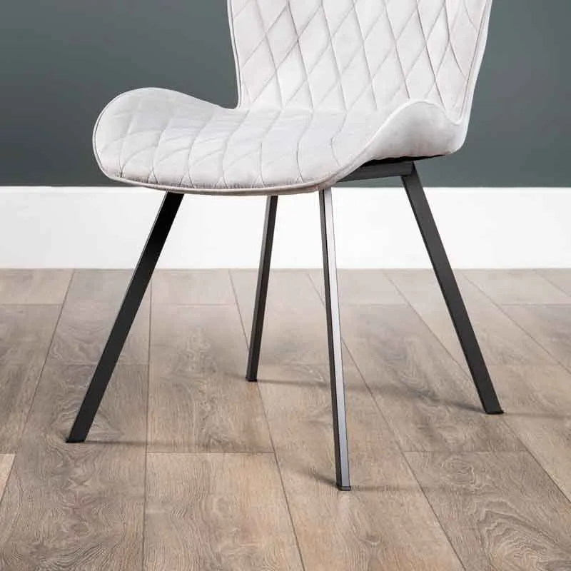 Bella 180cm Table & Vancouver Silver Chairs