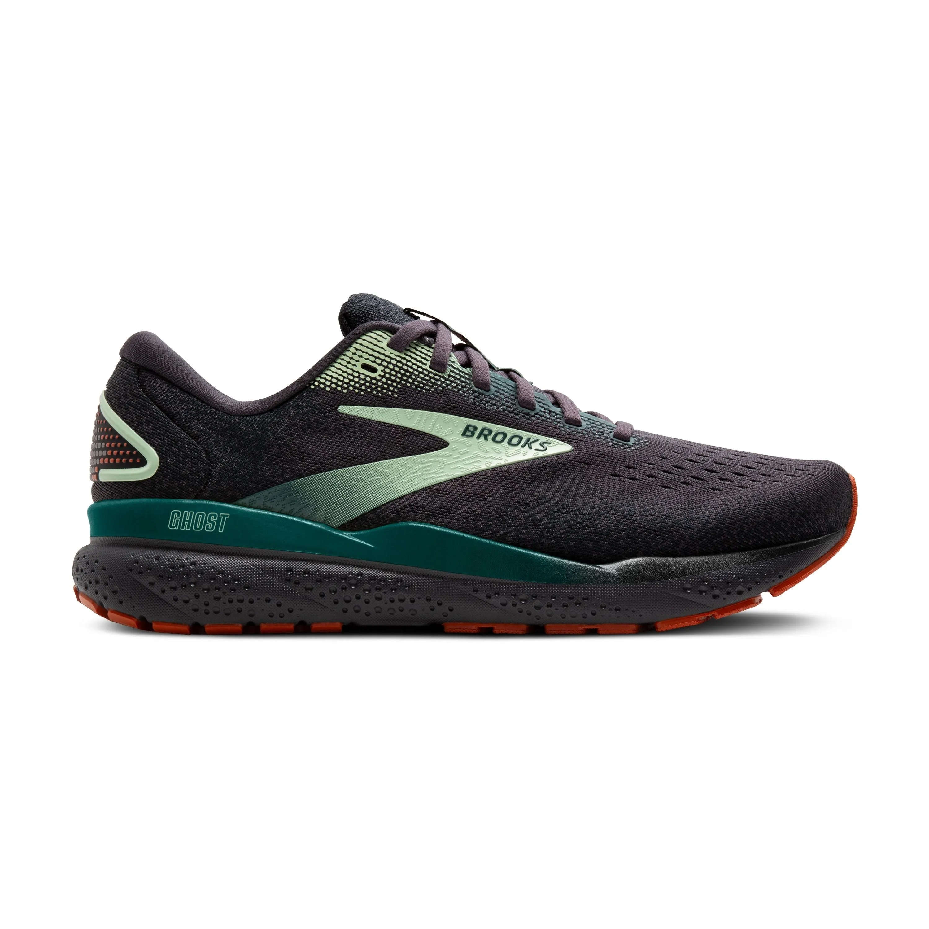 Brooks | Ghost 16 | Men's | Blackened Pearl/June Bug/Green