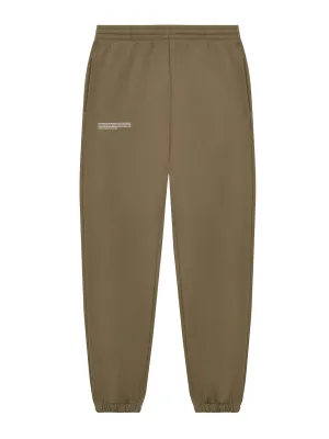 Brown cotton track pants