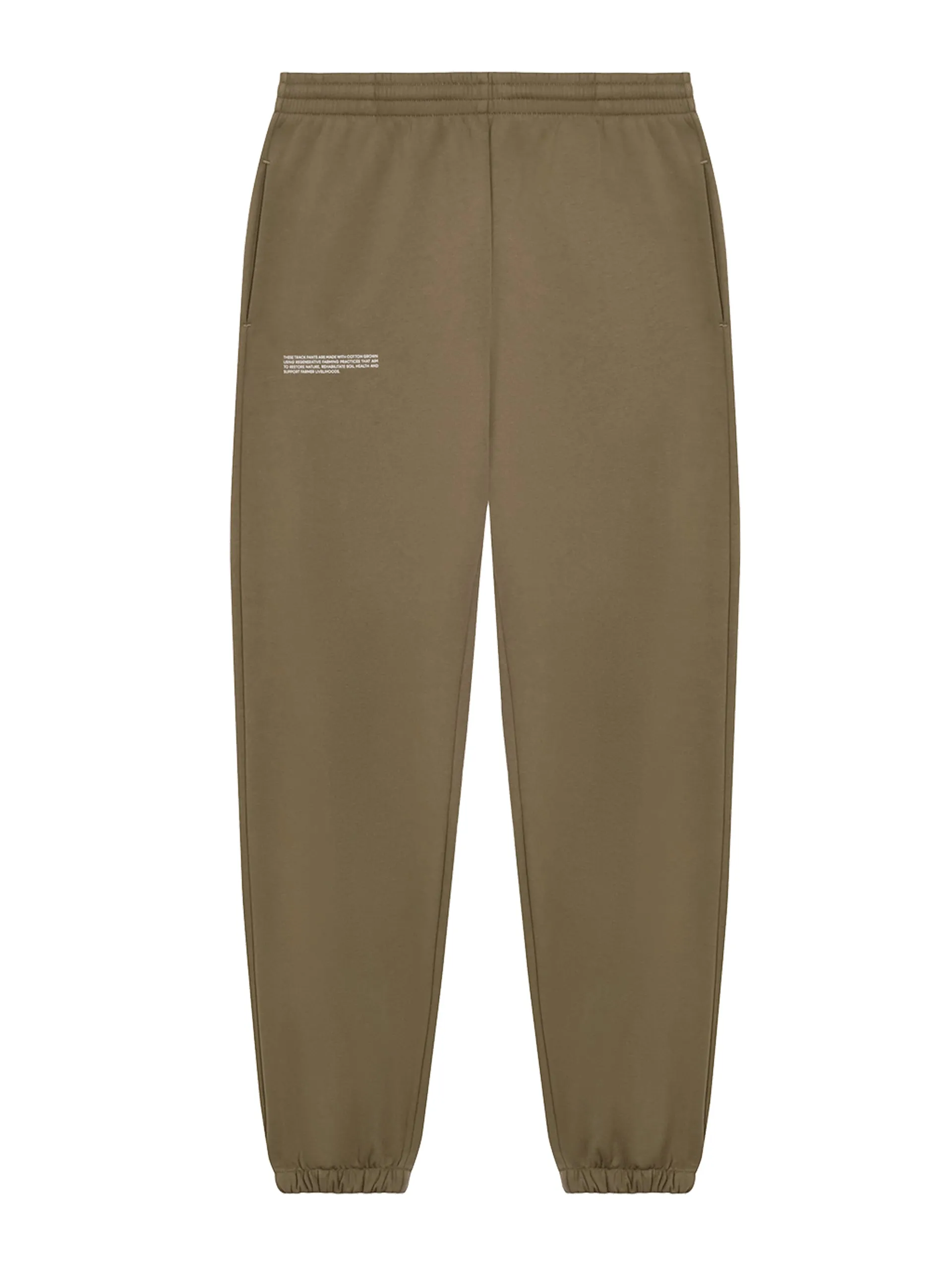 Brown cotton track pants