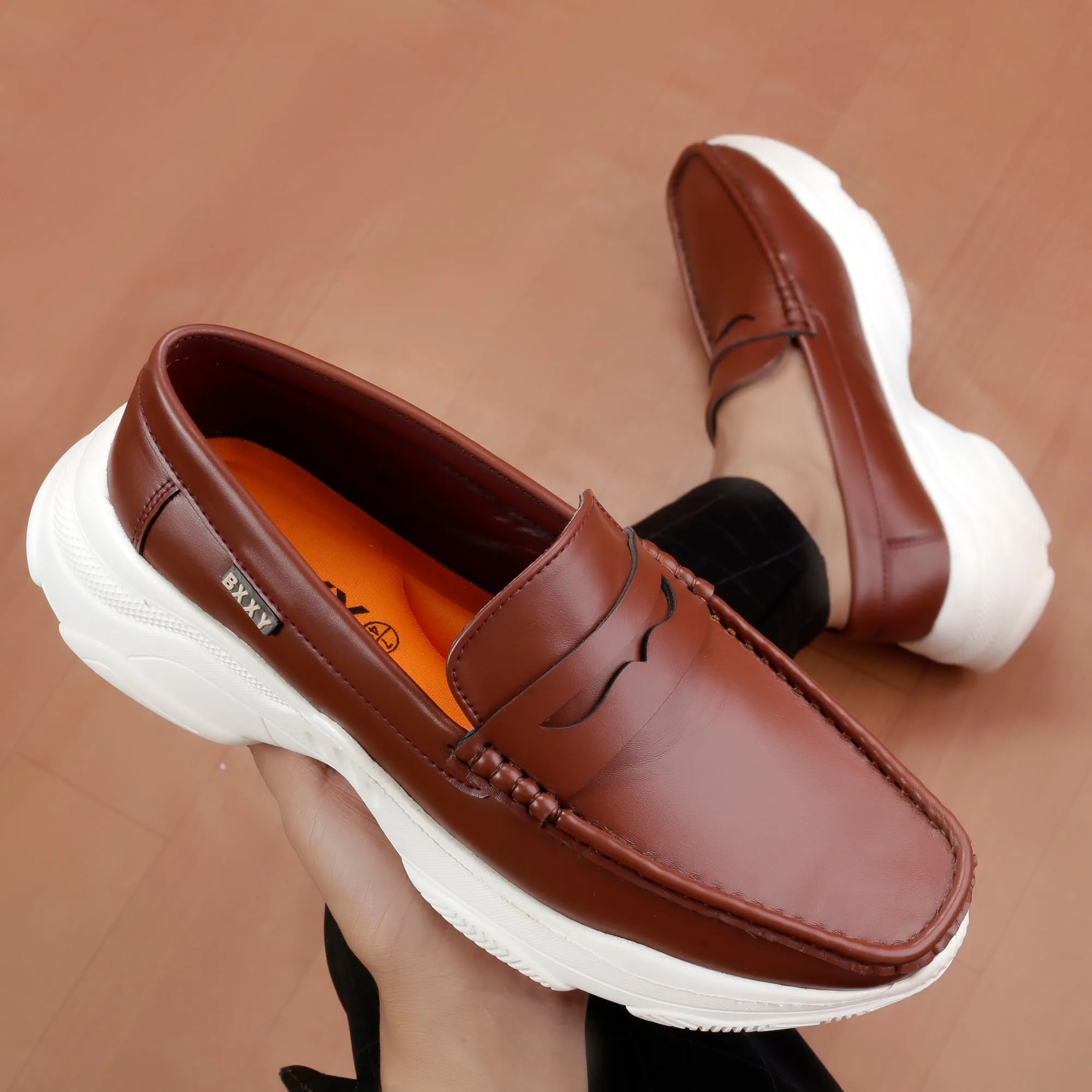 Bxxy New Stylish Men's Faux Leather Stylish Loafers