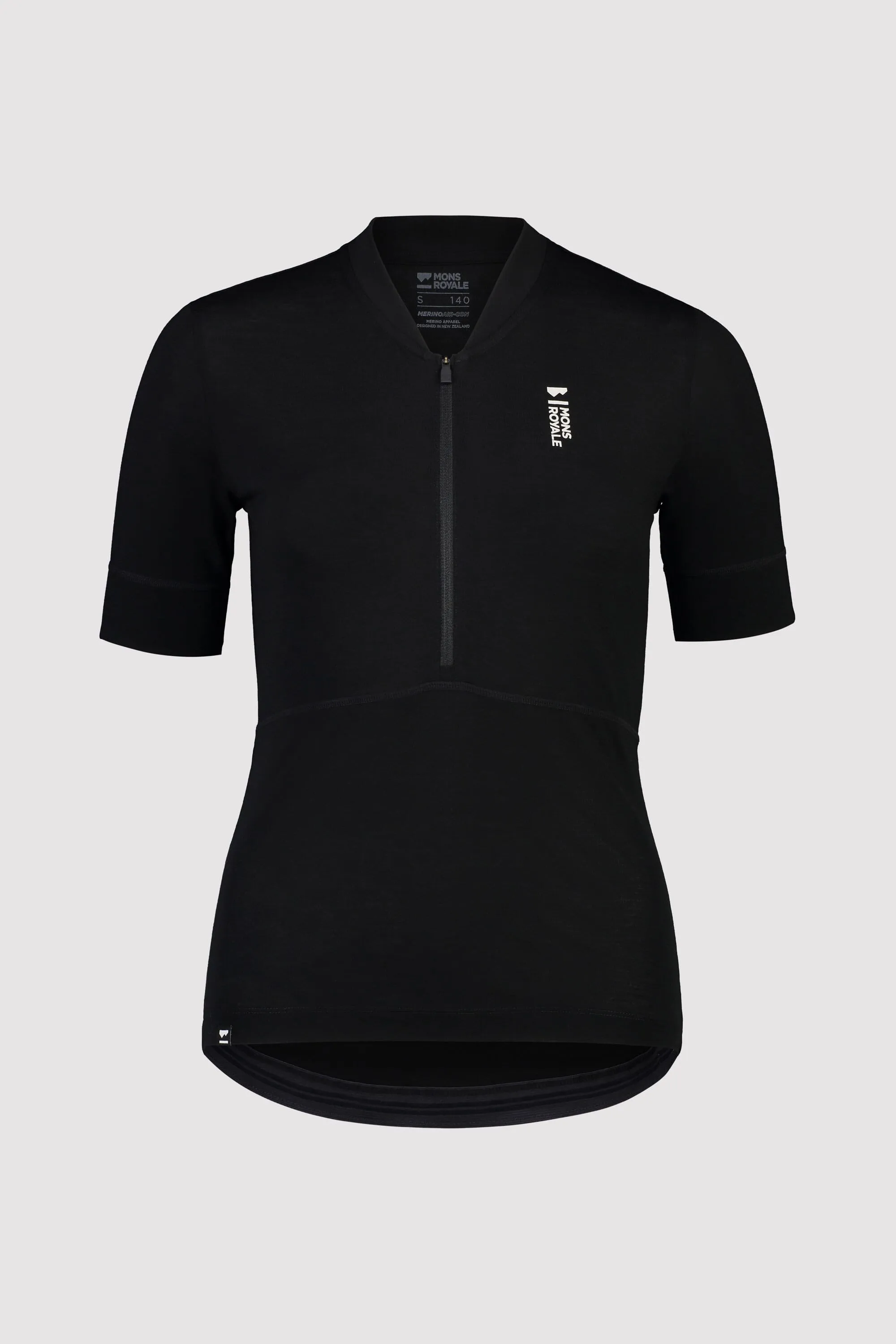 Cadence Merino Half Zip - Black