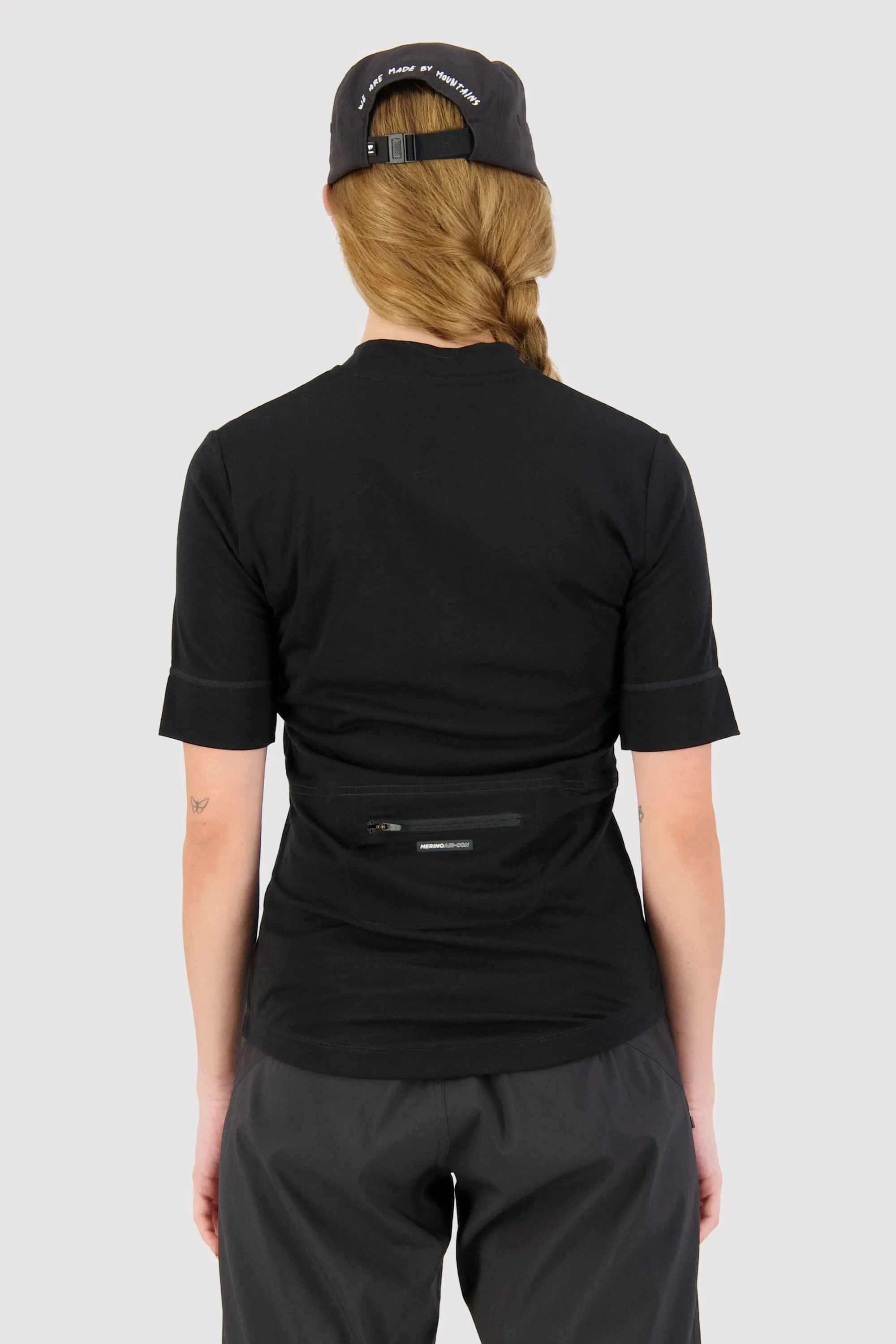 Cadence Merino Half Zip - Black