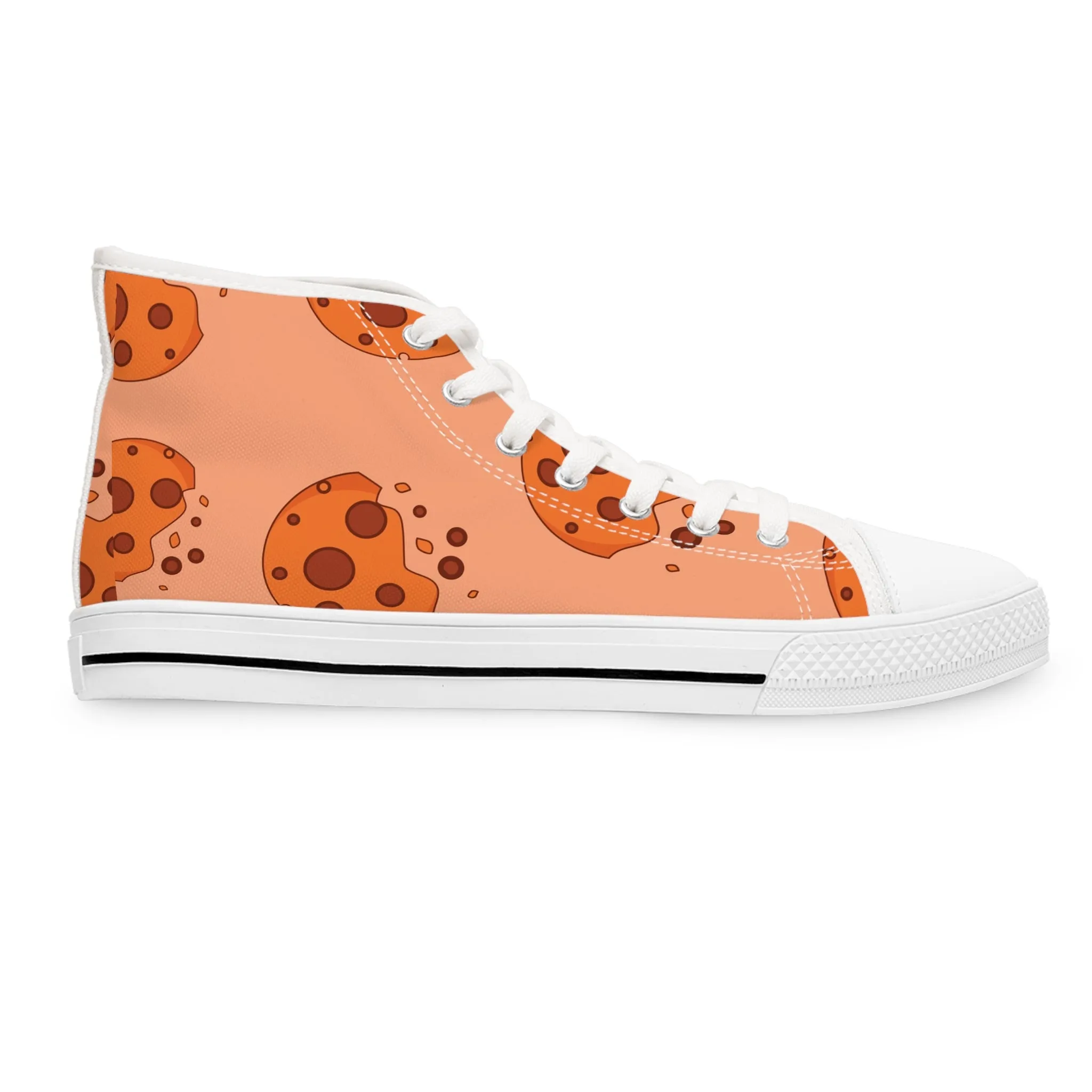 Chocolate Chip Cookie Women's High Top Sneakers