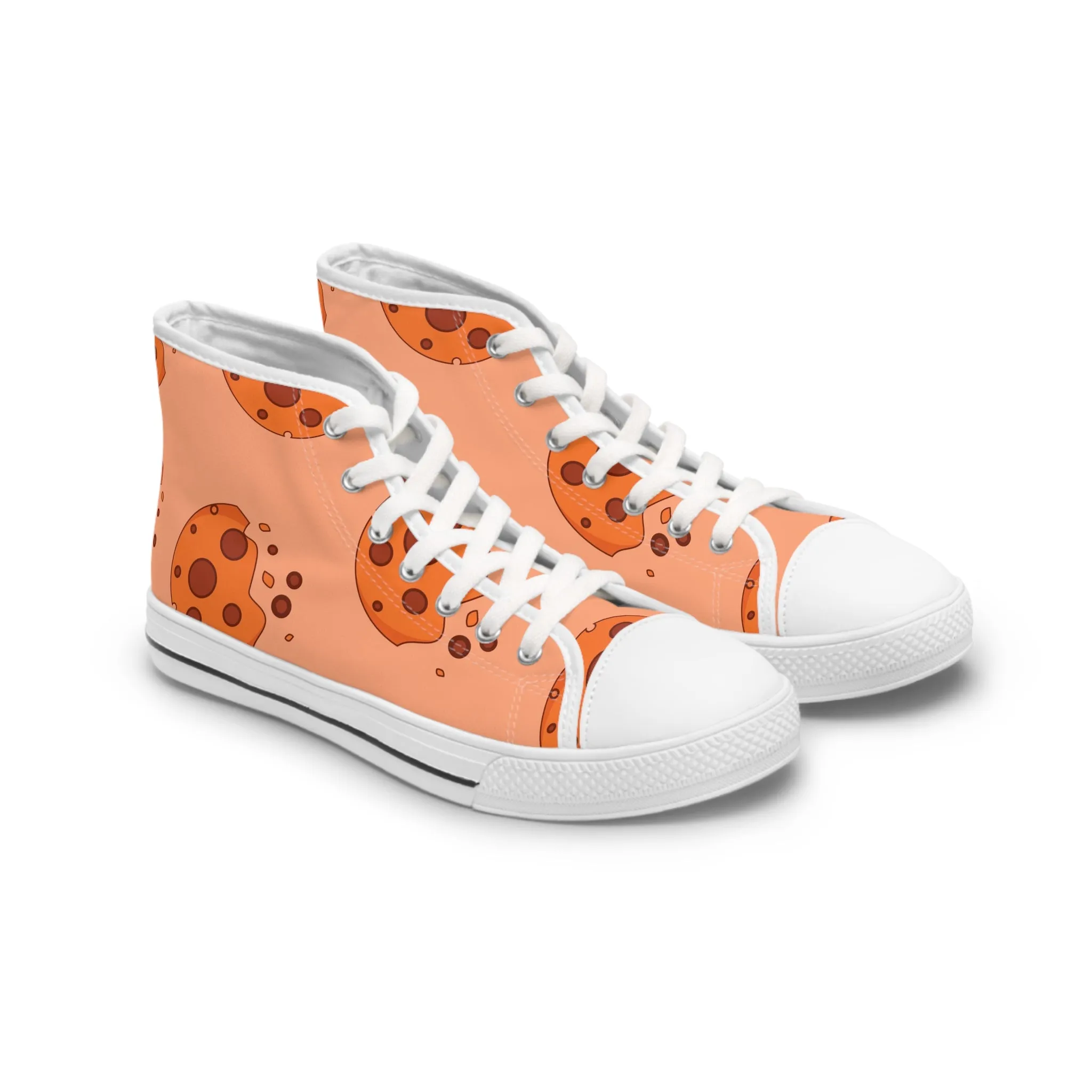 Chocolate Chip Cookie Women's High Top Sneakers