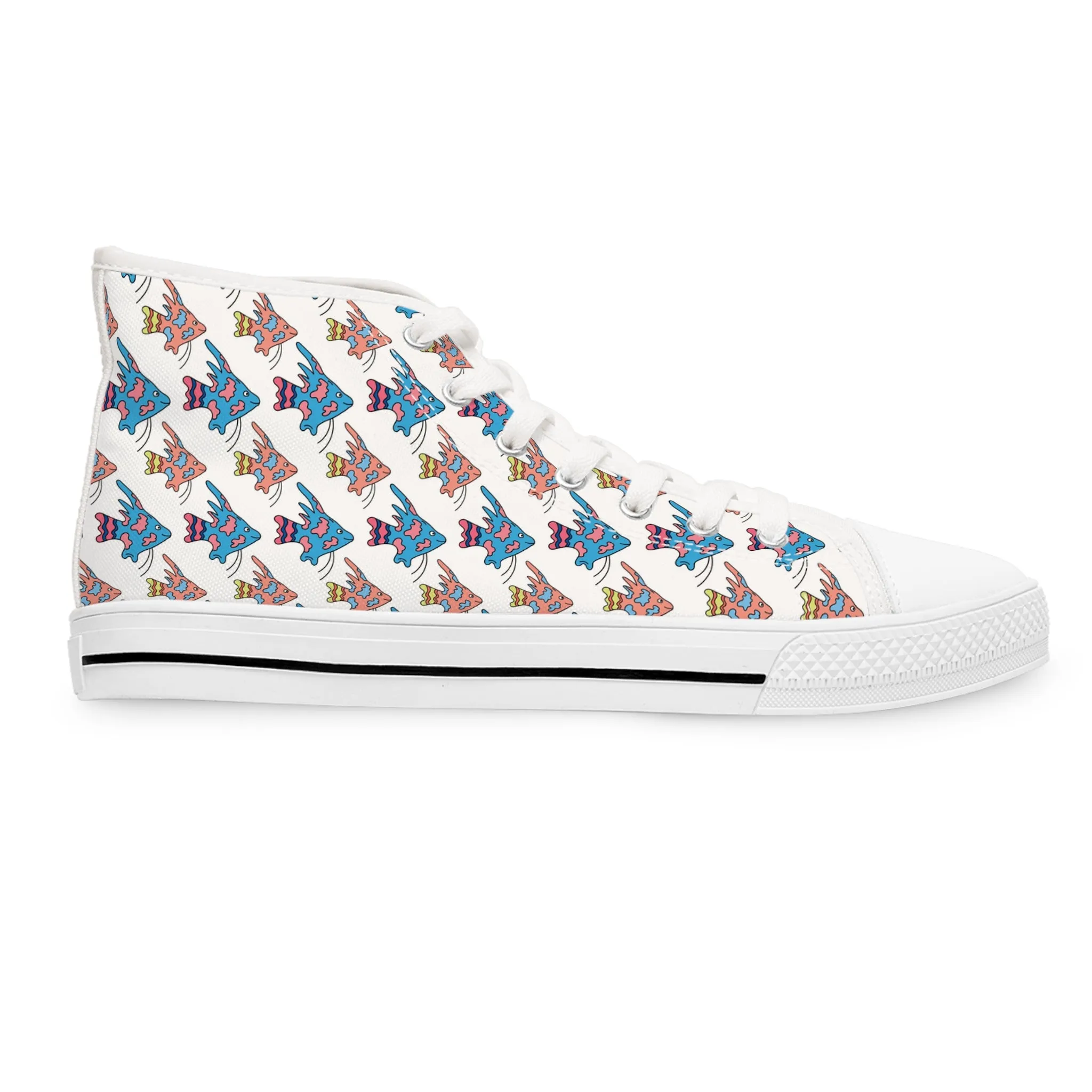 Colorful Angelfish Women's High Top Sneakers