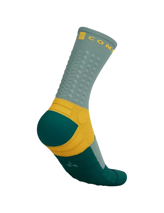 Compressport Unisex's Ultra Trail Socks v2.0 - Slate Grey/Saffron