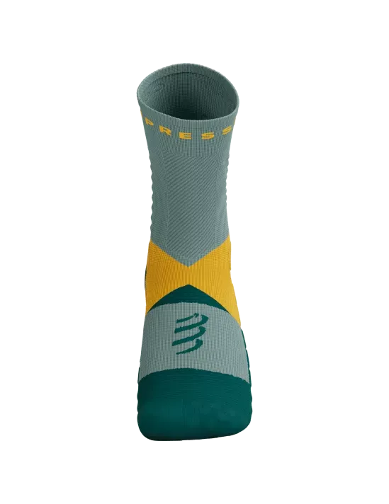 Compressport Unisex's Ultra Trail Socks v2.0 - Slate Grey/Saffron