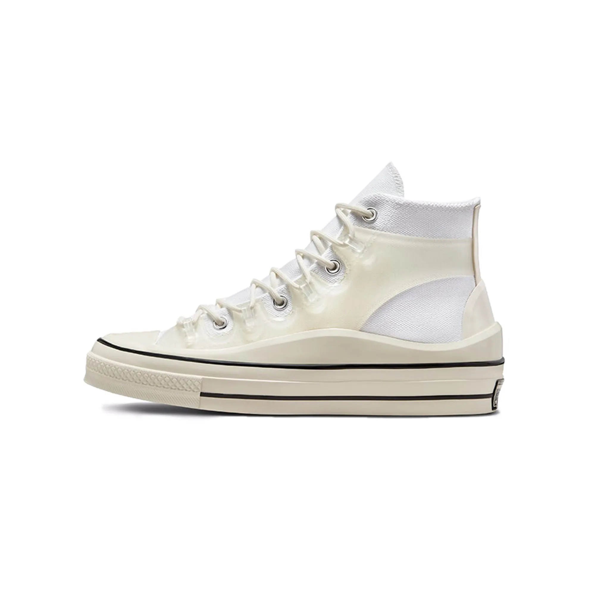 Converse Mens Chuck 70 Translucent Caged Shoes 'White/Egret/Black'