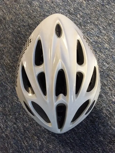 Cycle Helmet, VB101, black and white chequerboard (Used Grade – A)