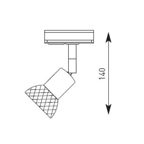 Dara 50 Watt GU10 Mains Voltage Spotlight Head