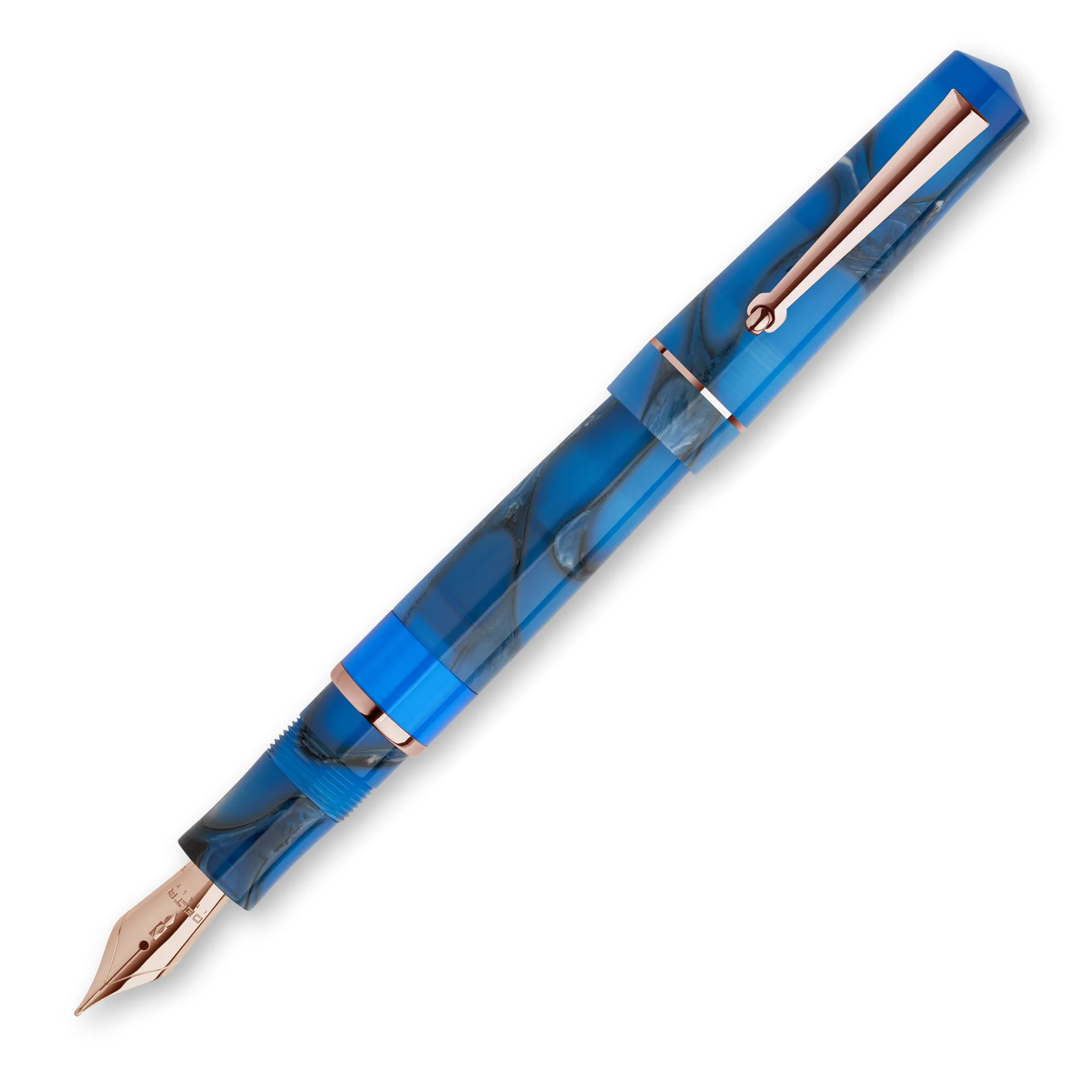 Delta Duna Blue Fountain Pen Steel Nib