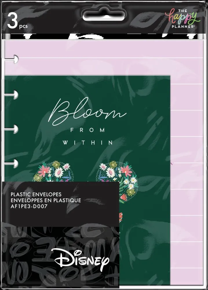 Disney © Mickey Mouse & Minnie Mouse Floral Bloom from Within Snap-In Envelopes - 3 Pack