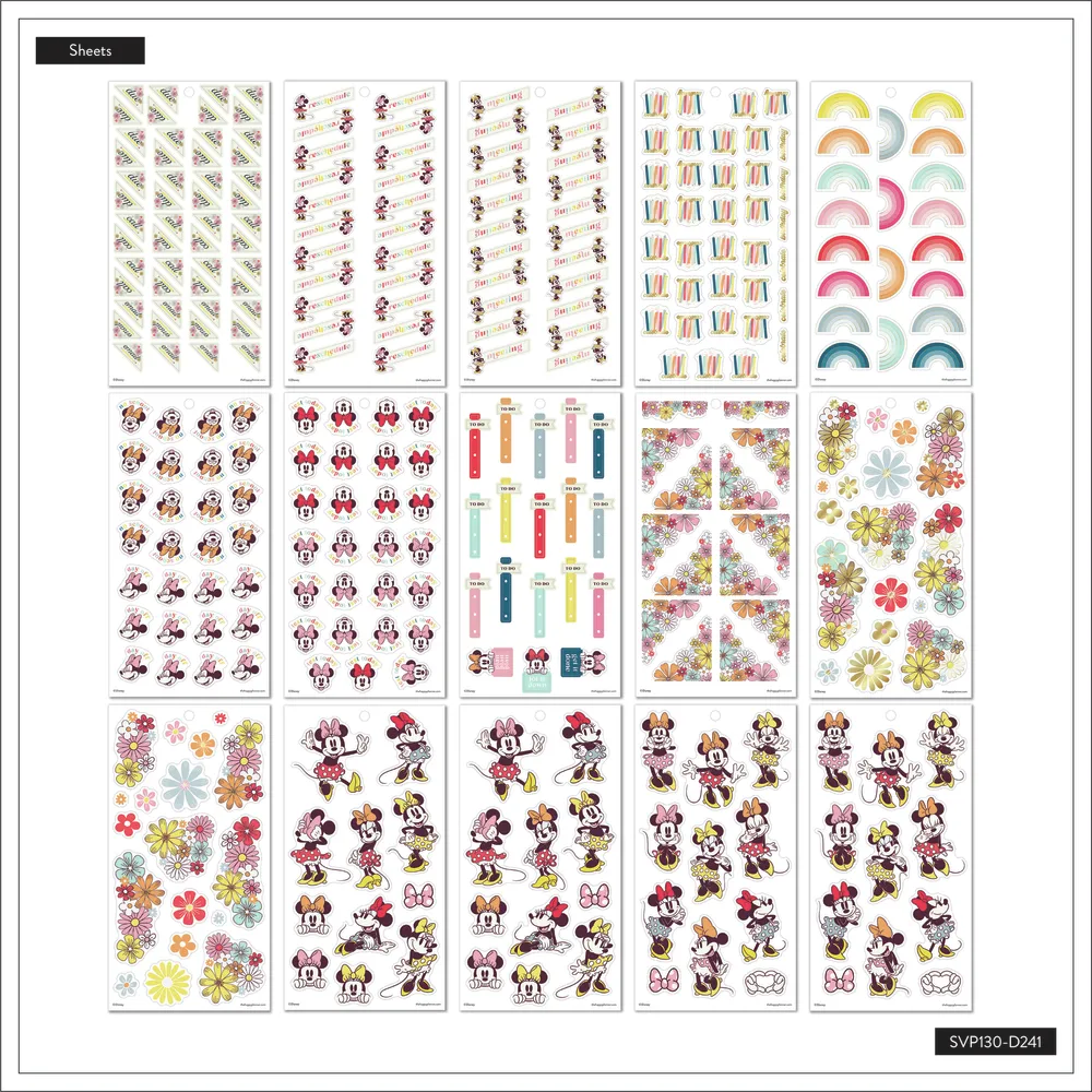 Disney Sunny Minnie Teacher - Value Pack Stickers - Big