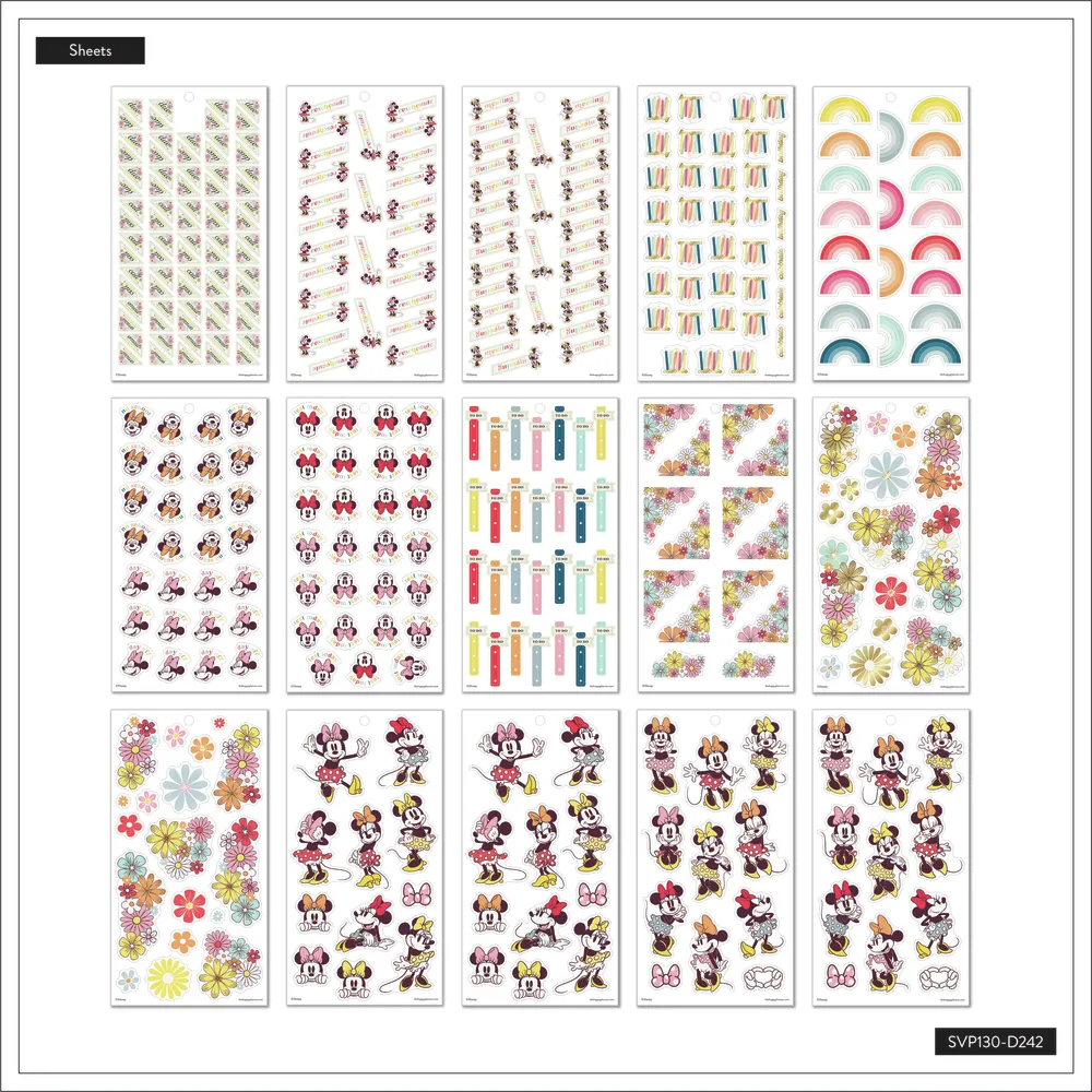 Disney Sunny Minnie Teacher - Value Pack Stickers