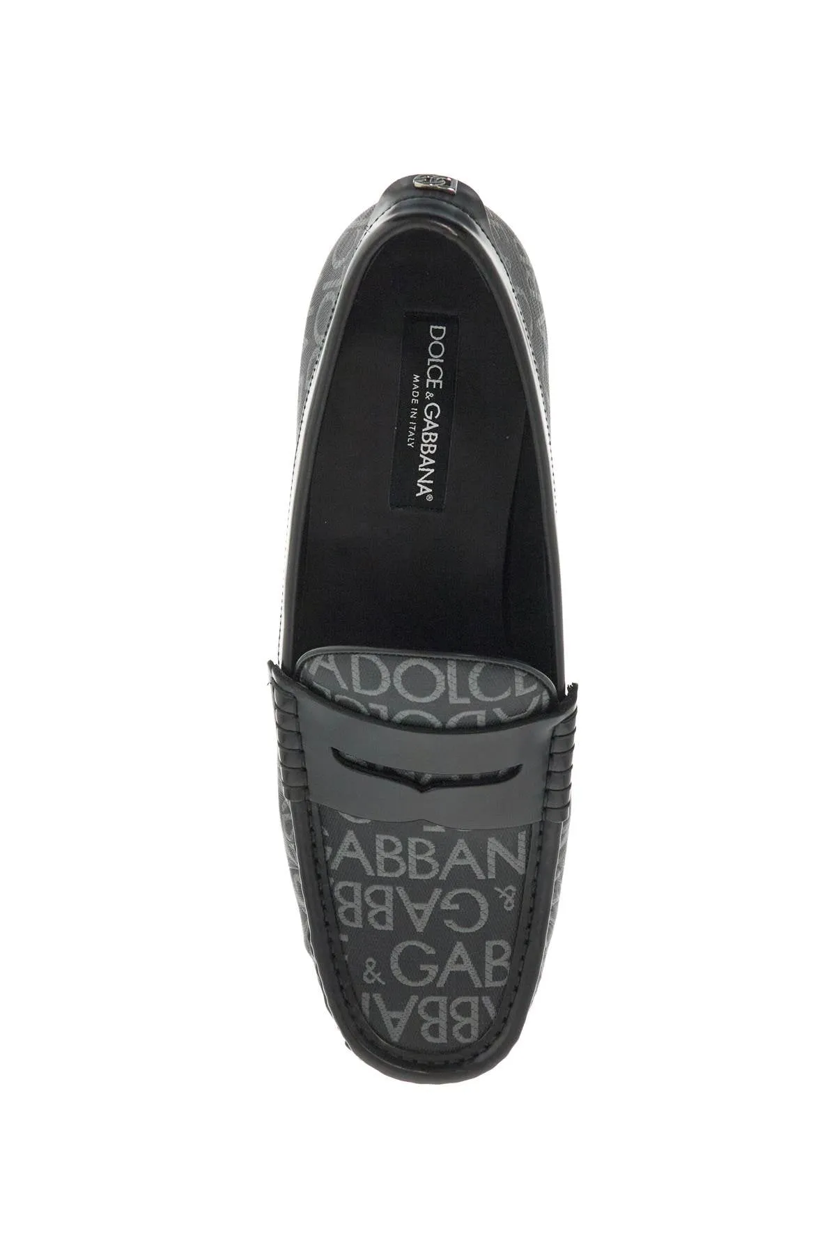 Dolce & Gabbana jacquard canvas loafers