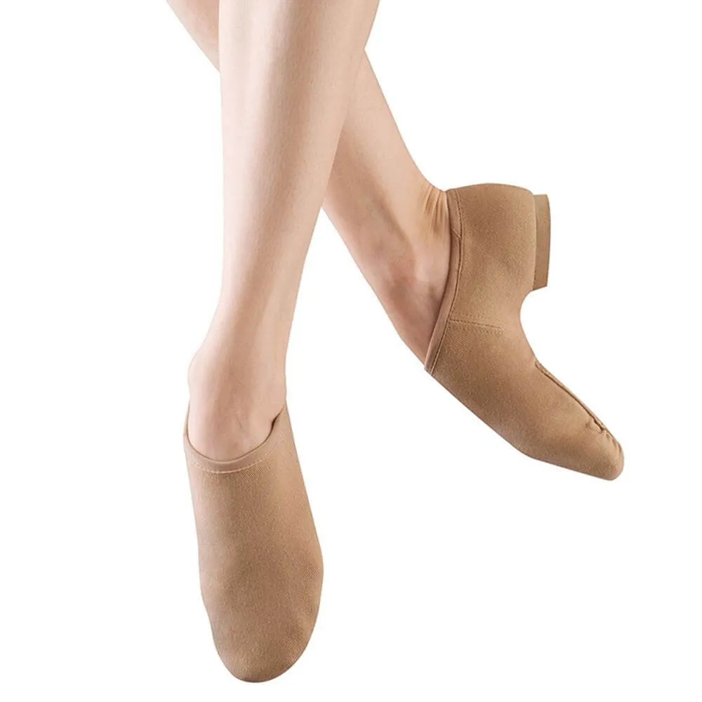 Dorothy -- Women's Stretch Canvas Split Sole Jazz Slip-On -- Tan