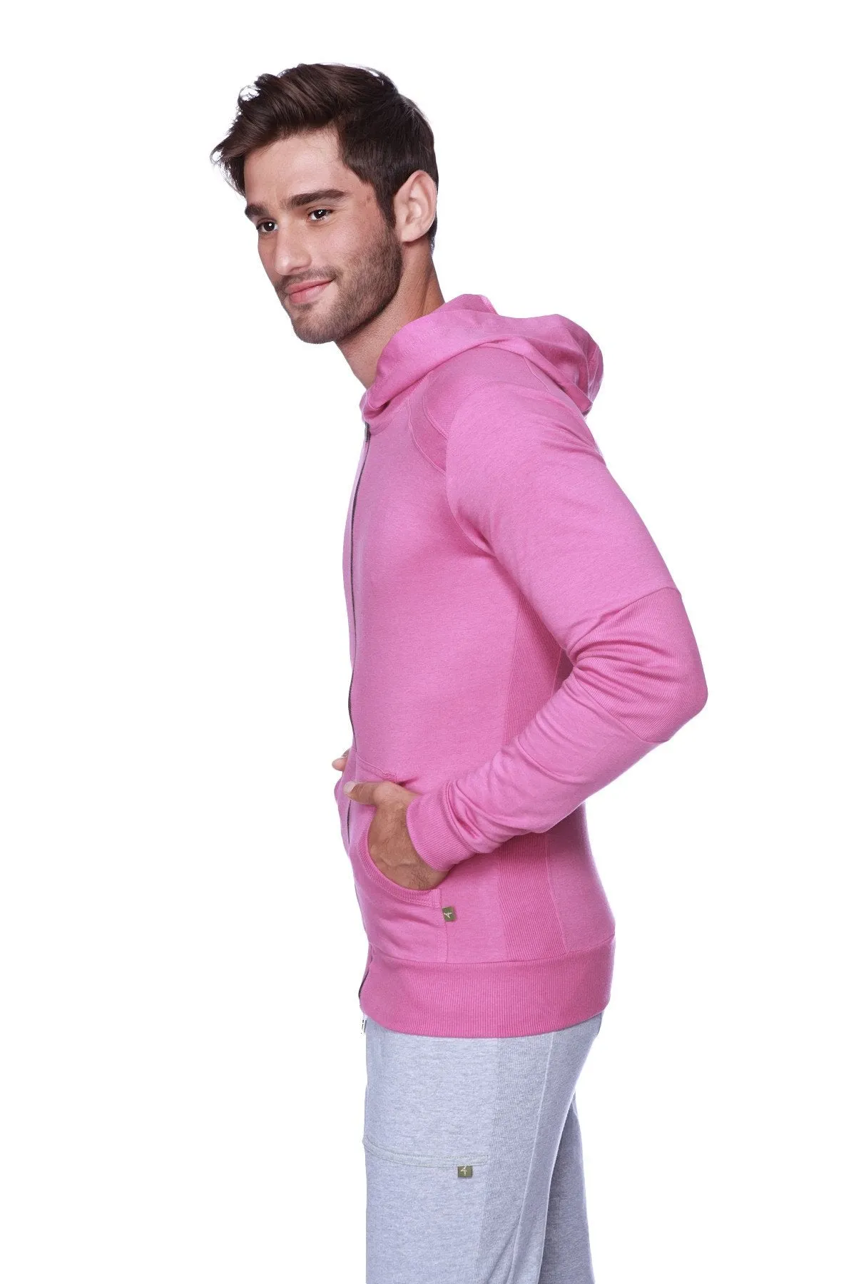 Form-fit Crossover Yoga Track Performance Hoodie (Berry)