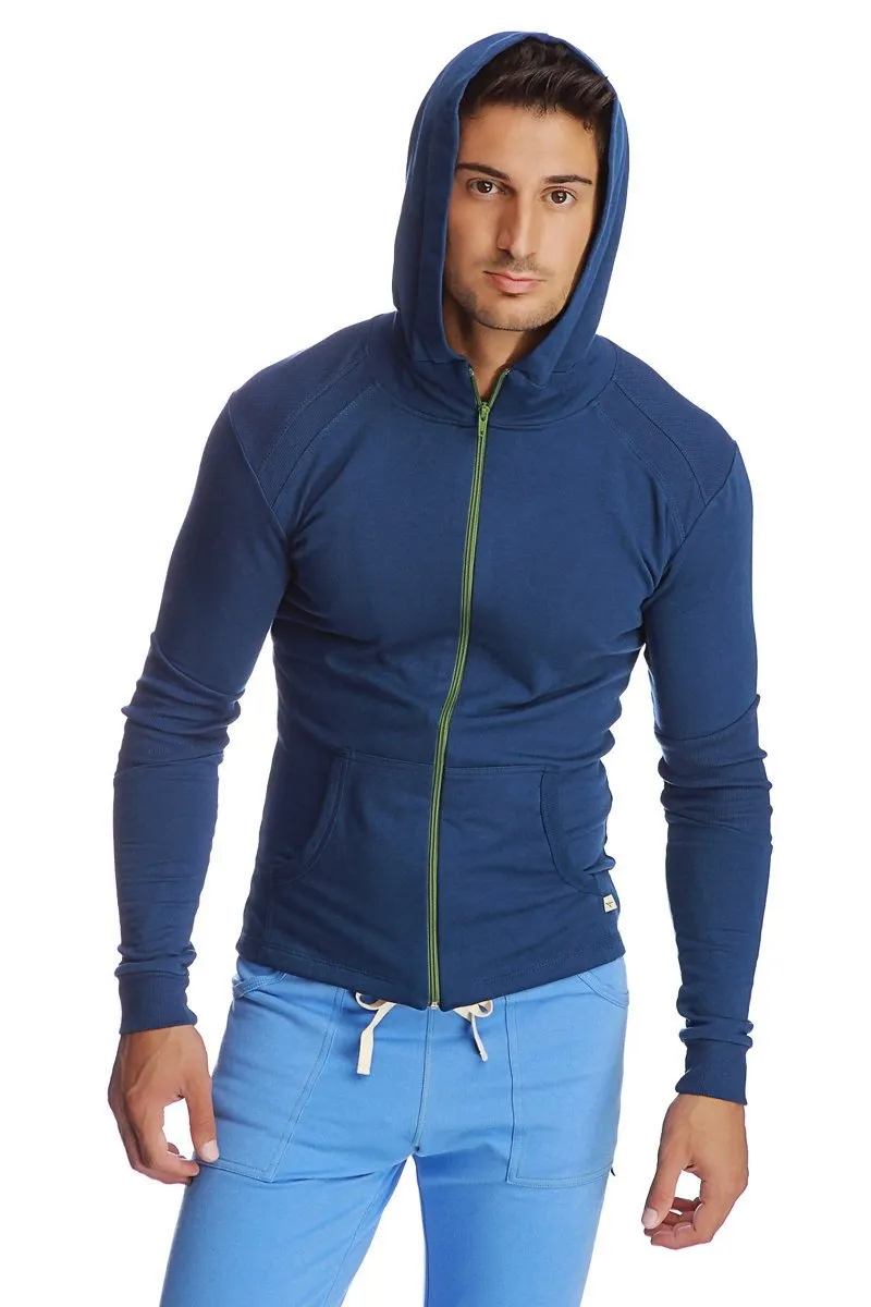 Form-fit Crossover Yoga Track Performance Hoodie (Royal)