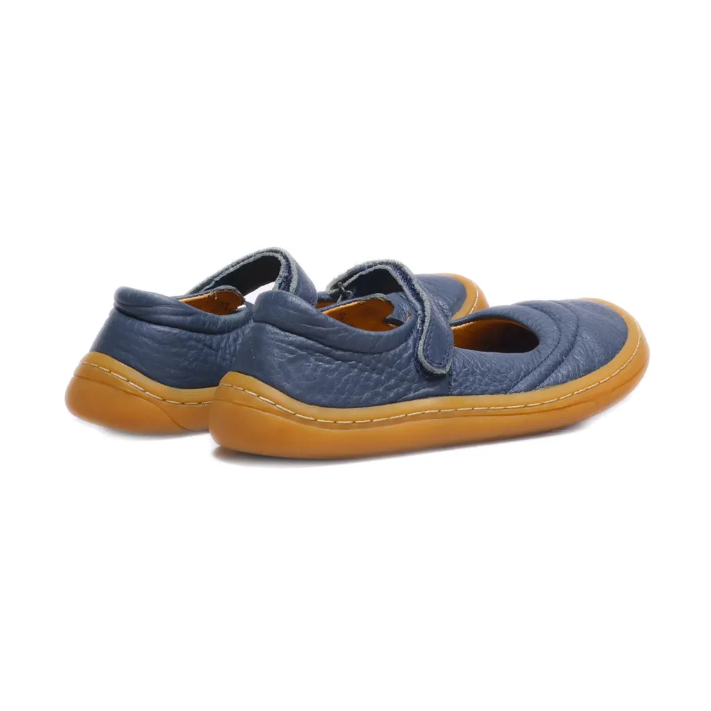 Froddo Barefoot Ballerinas Leather Blue Colour For Kids