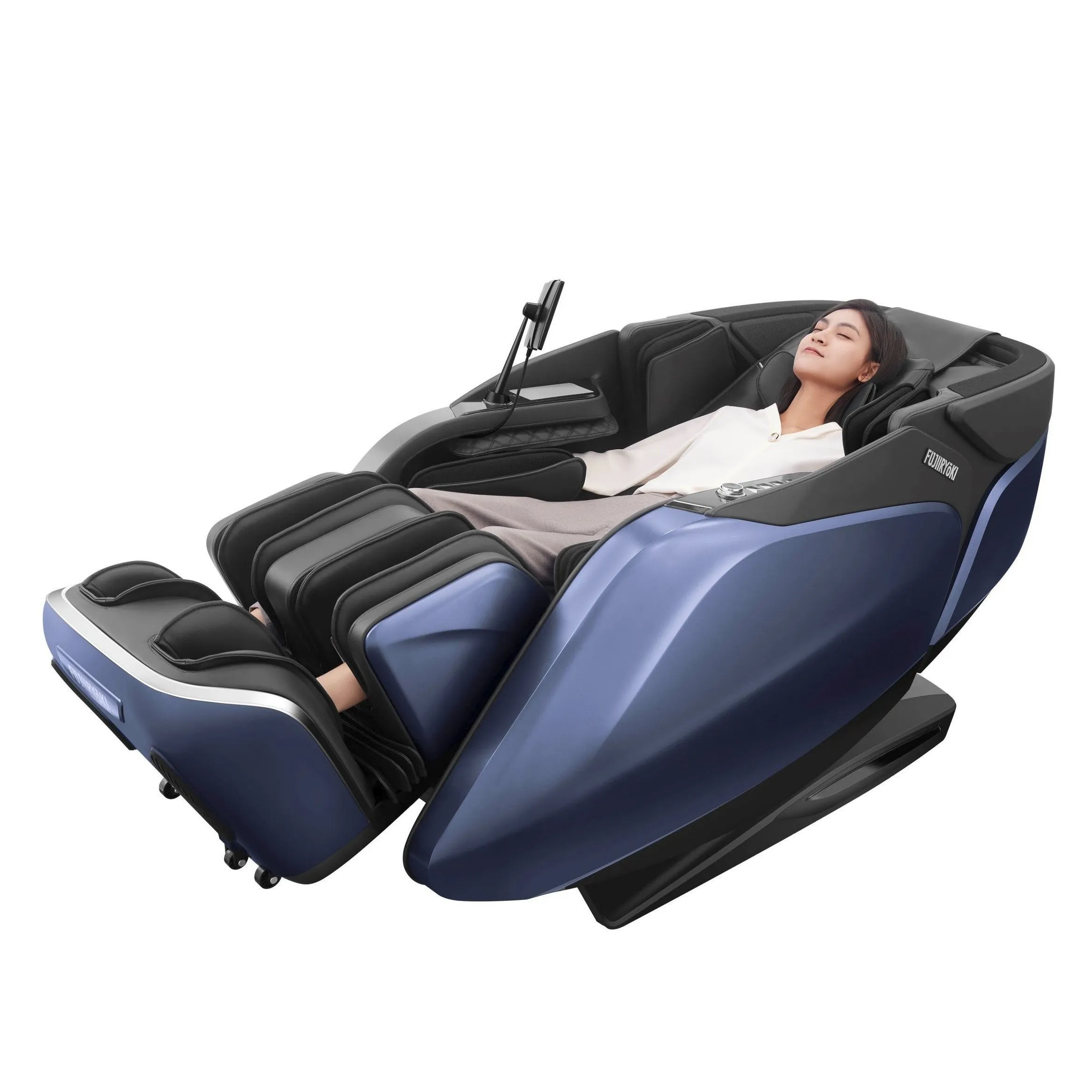 FUJIIRYOKI: Cyber Relax Pro 4D Dual Massage Robot Flex Frame SL Track Massage Chair (MR8000)