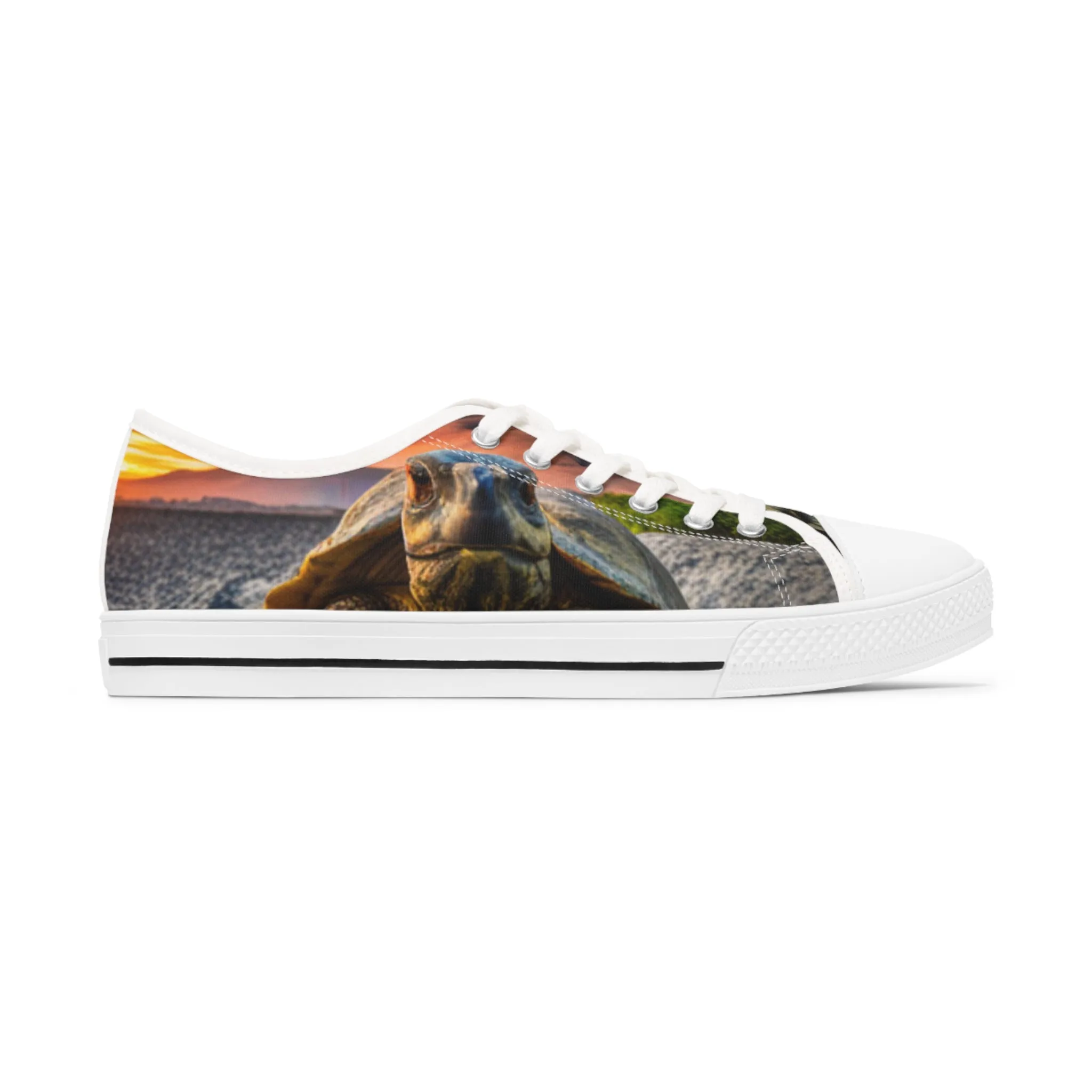 Galápagos Tortoise Women's Low Top Sneakers